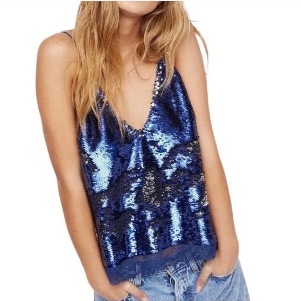 free people intimately swinging sequined camisole